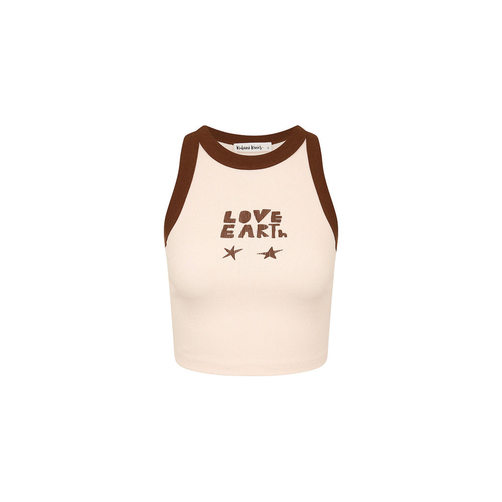 11453: Bind Crop Tank Top - Starry Love