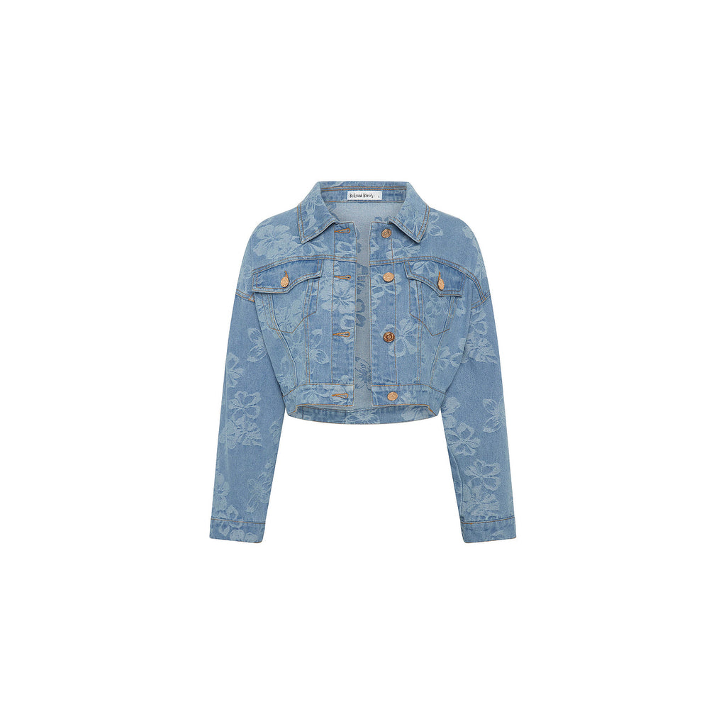 11520: Cropped Denim Jacket - Dixie Denim