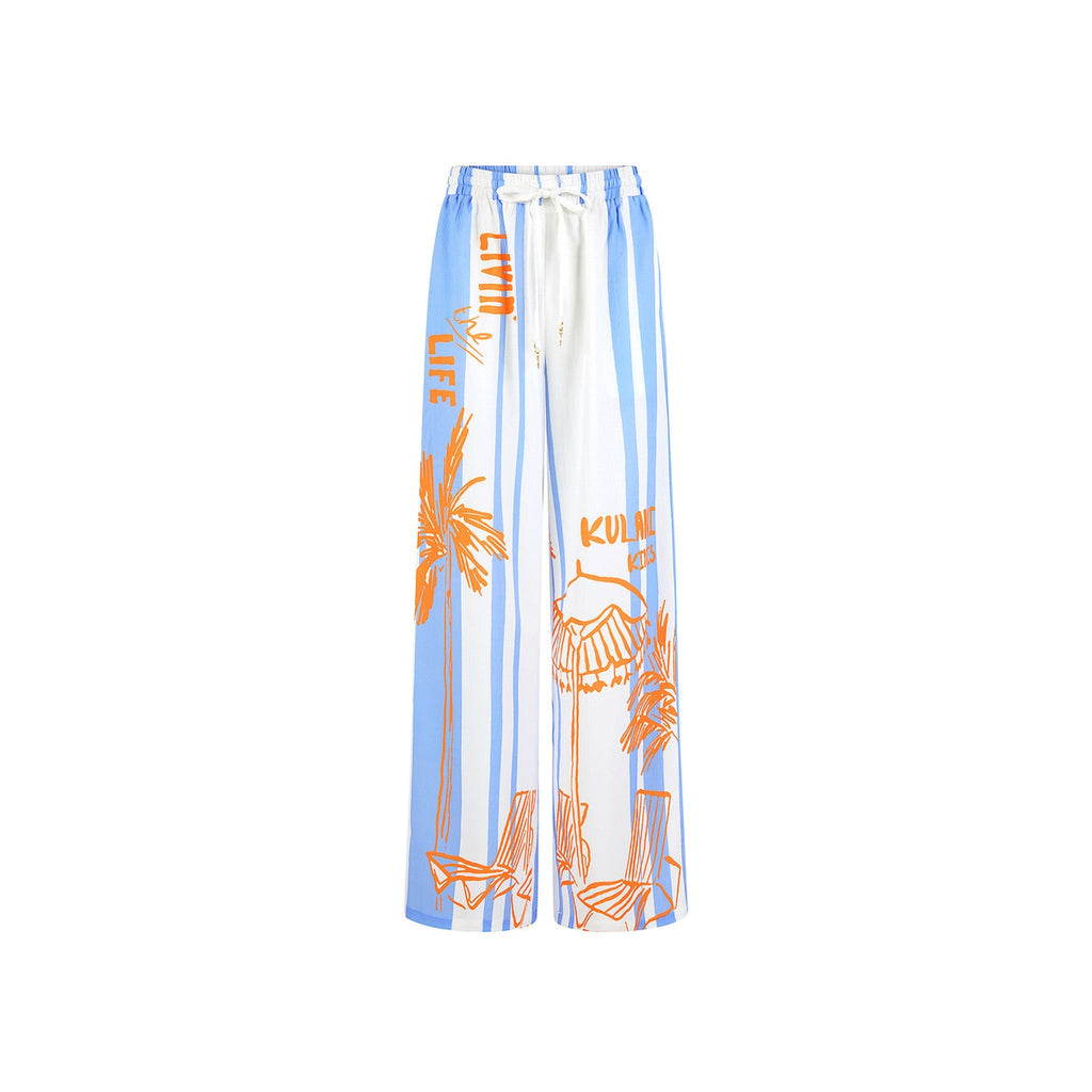 12485: Drawstring Summer Pants - Sunny Daze