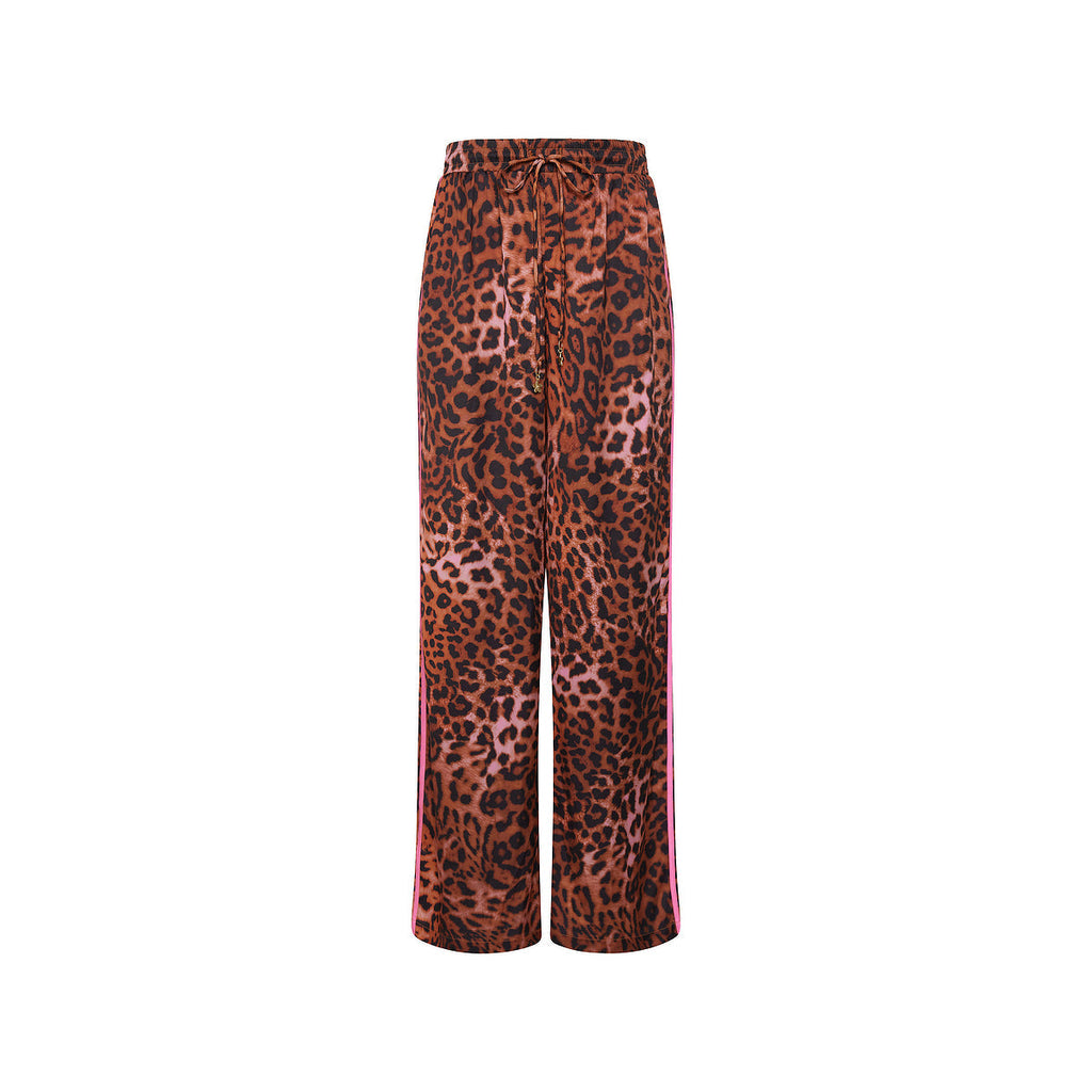 12483: Drawstring Resort Pants - Leopard Lasso