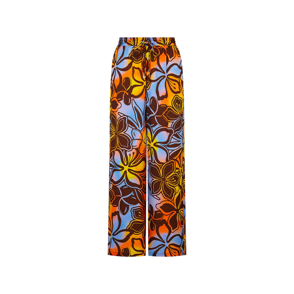 12483: Draw String Resort Pants - Frangipani Fizz