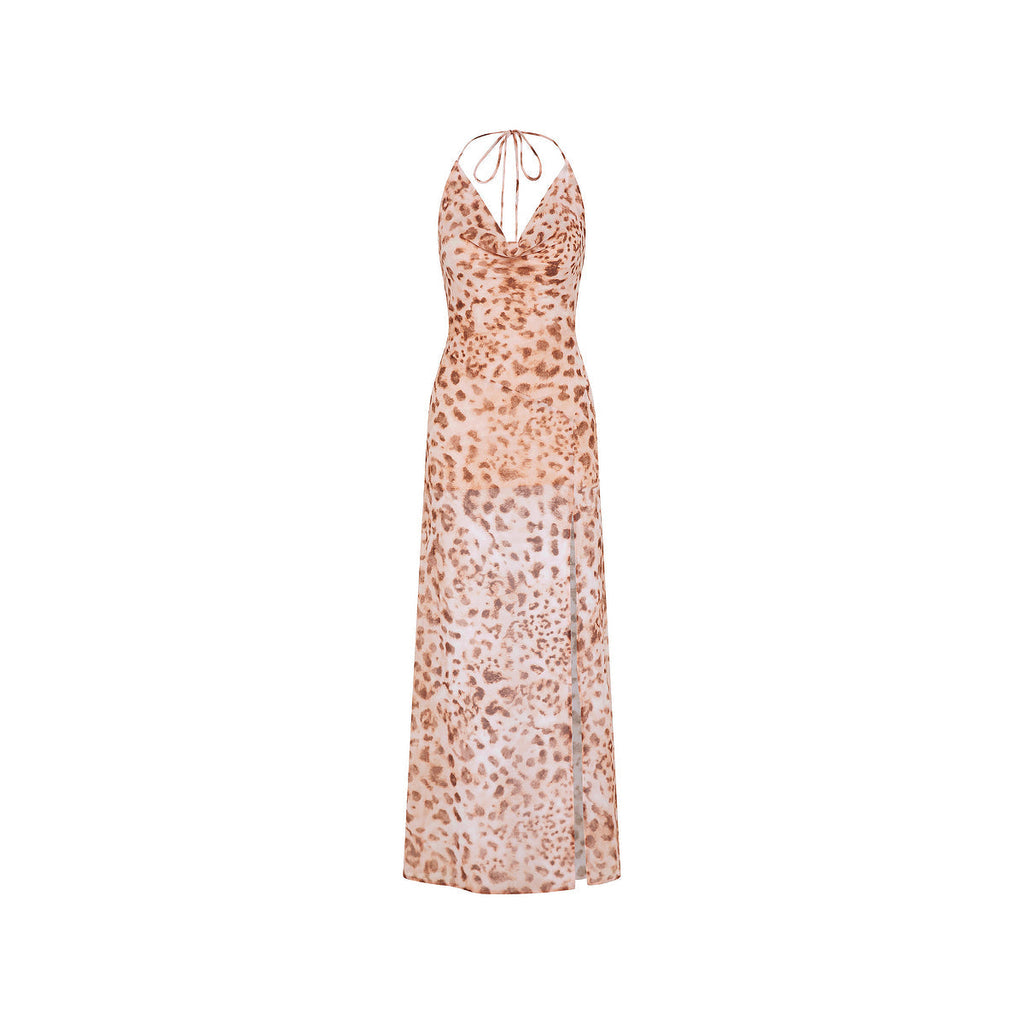 14528: Chiffon Tie Maxi Dress - Cosmic Cowgirl