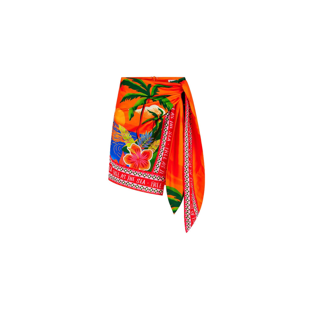 15479: Resort Tie Wrap Skirt - Golden Daze