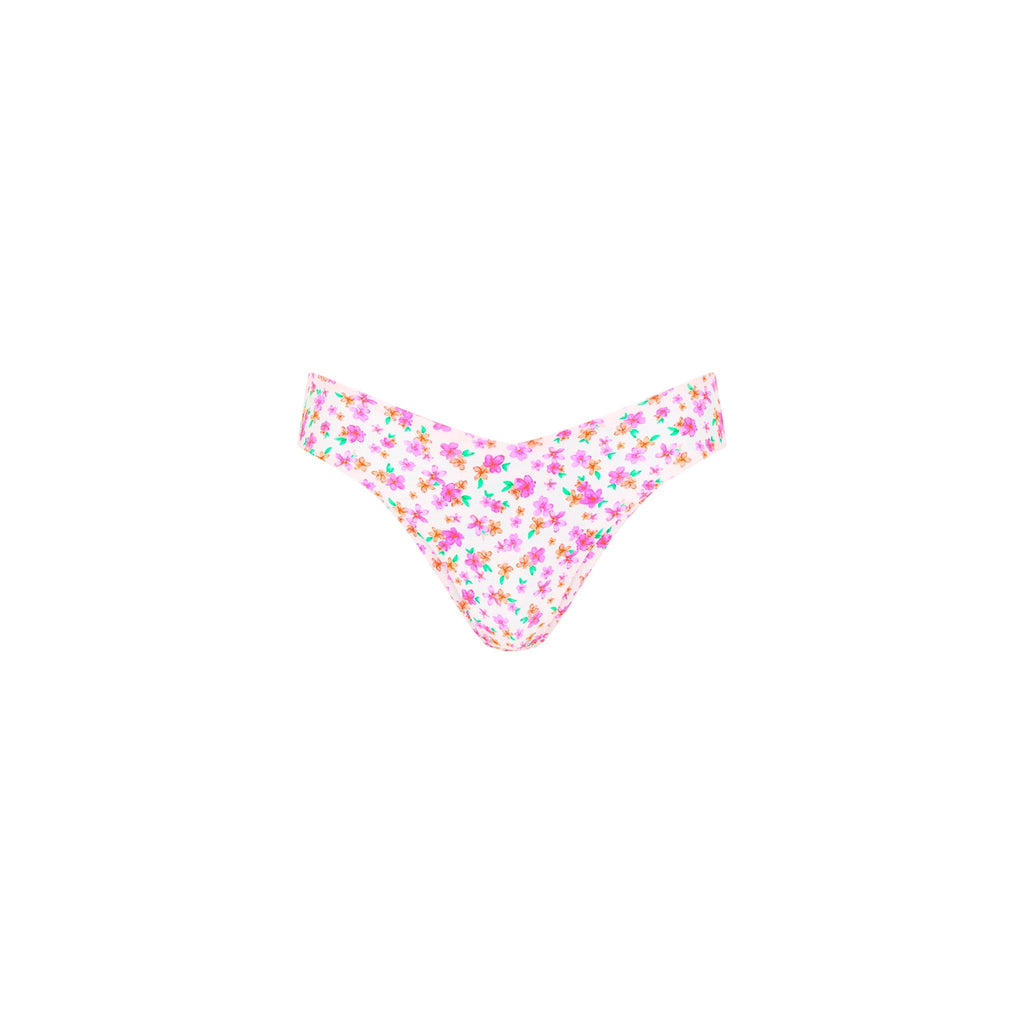 BOT216: Cheeky V Bikini Bottom - Flamingo Flora