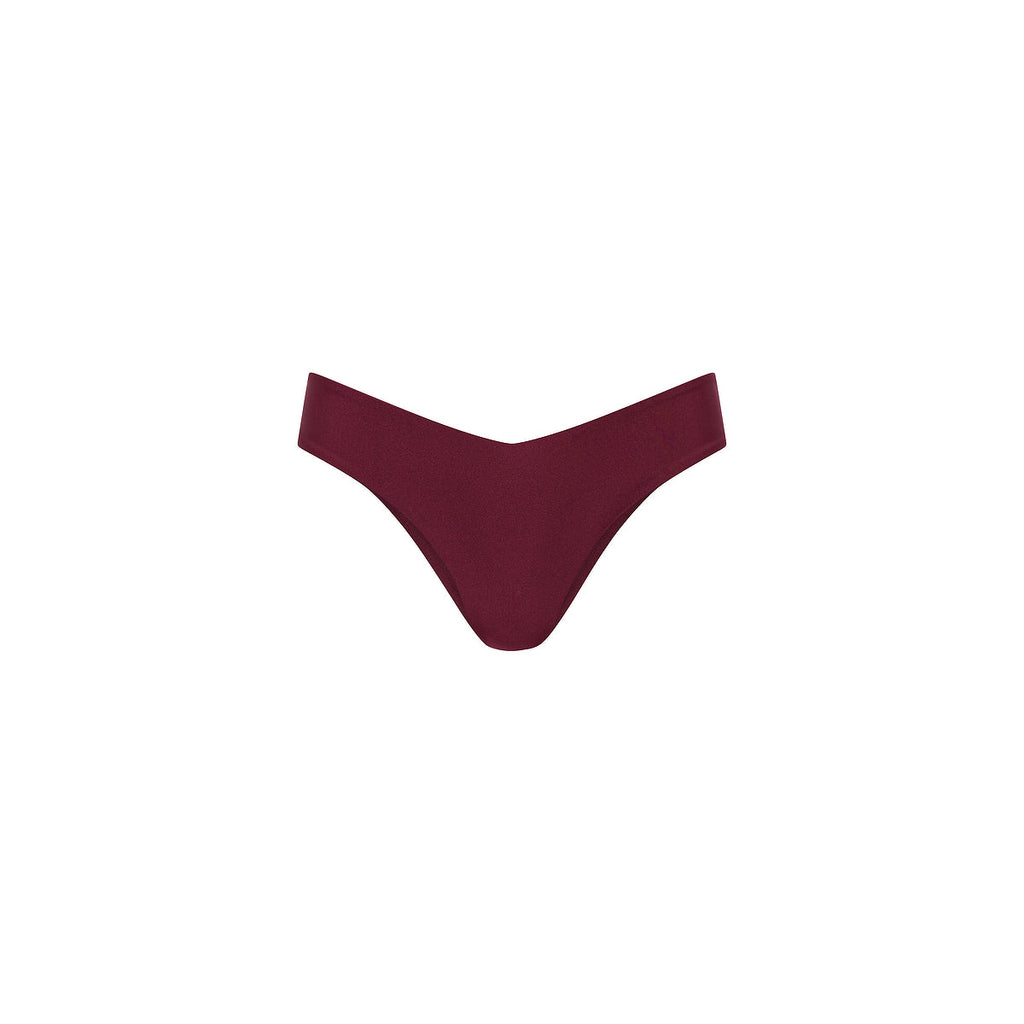 BOT216: Cheeky V Bikini Bottom - Sangria
