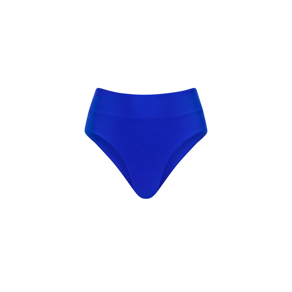 BOT226: High Hip Cheeky Bikini Bottom - Blue Lagoon