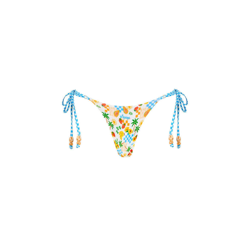 BOT228: Thong Tie Side Bikini Bottom - Suncatcher