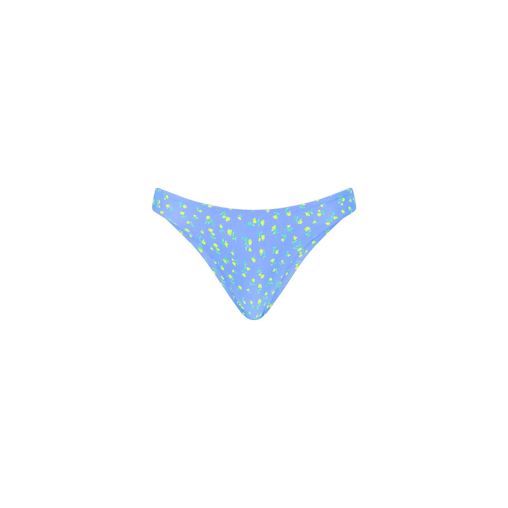 BOT229: Minimal Full Coverage Bikini Bottom - Lemon Bloom
