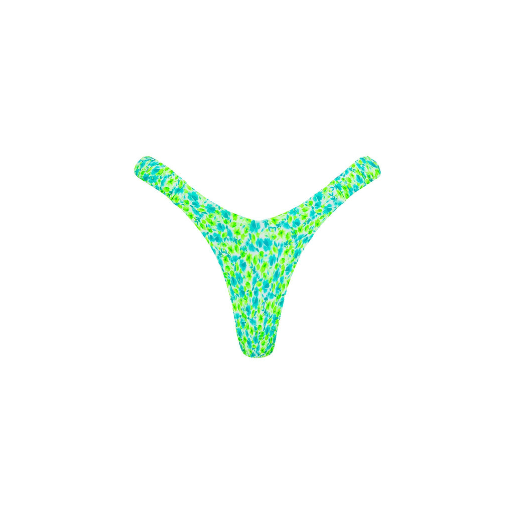 BOT231: Retro Y Thong Bikini Bottom - Apple Blossom