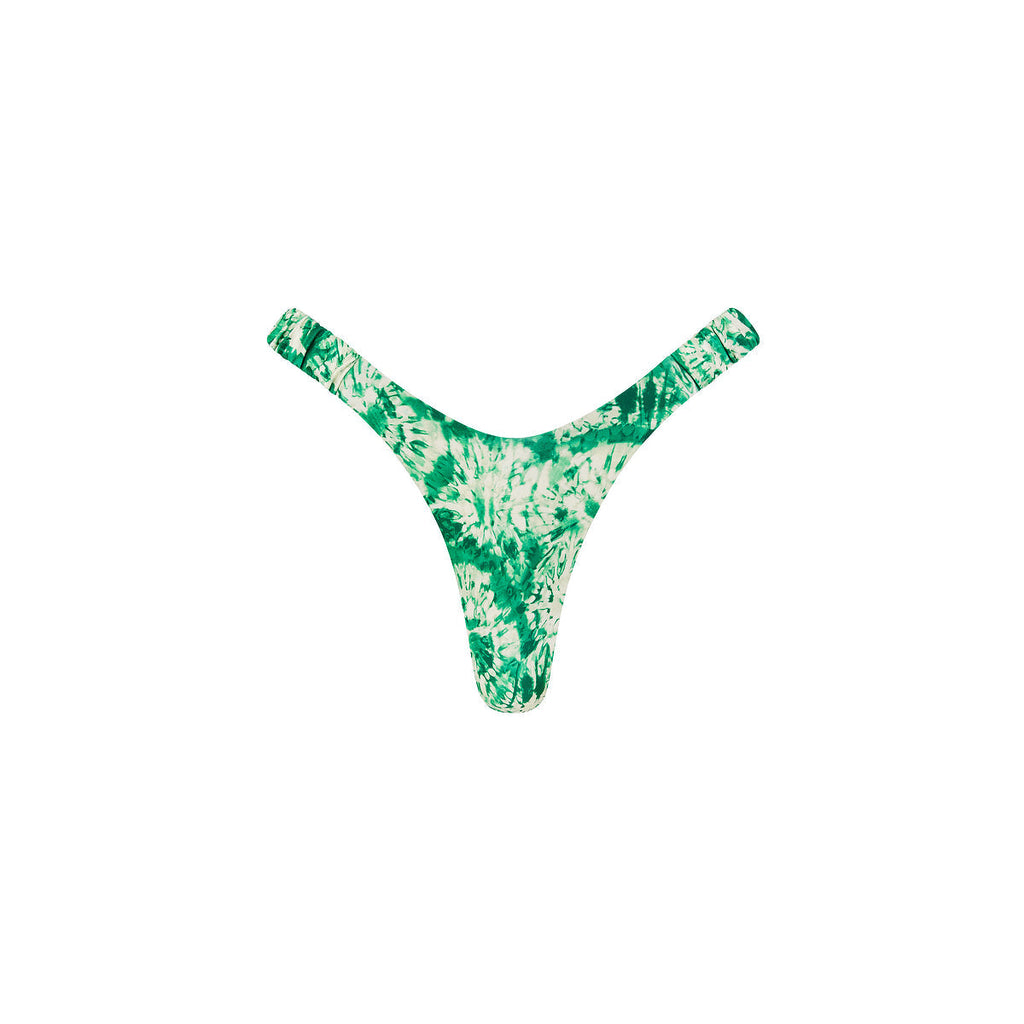 BOT231: Retro Y Thong Bikini Bottom - Emerald Tides