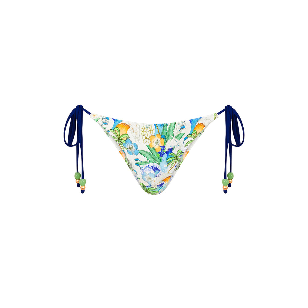 BOT255: Full Coverage Tie Bikini Bottom - Blue Crush