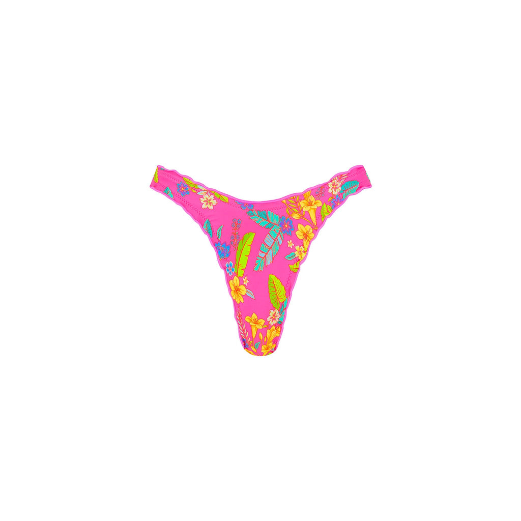 BOT256: Lettuce Edge Thong Bikini Bottom - Viva Vacation