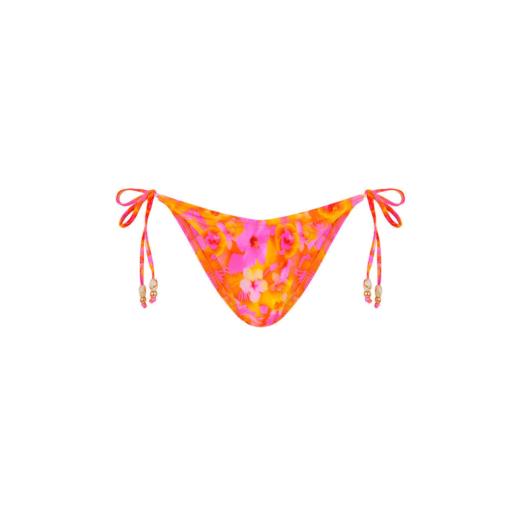 BOT263: Dipped Cheeky Tie Bikini Bottom - Honey Baby