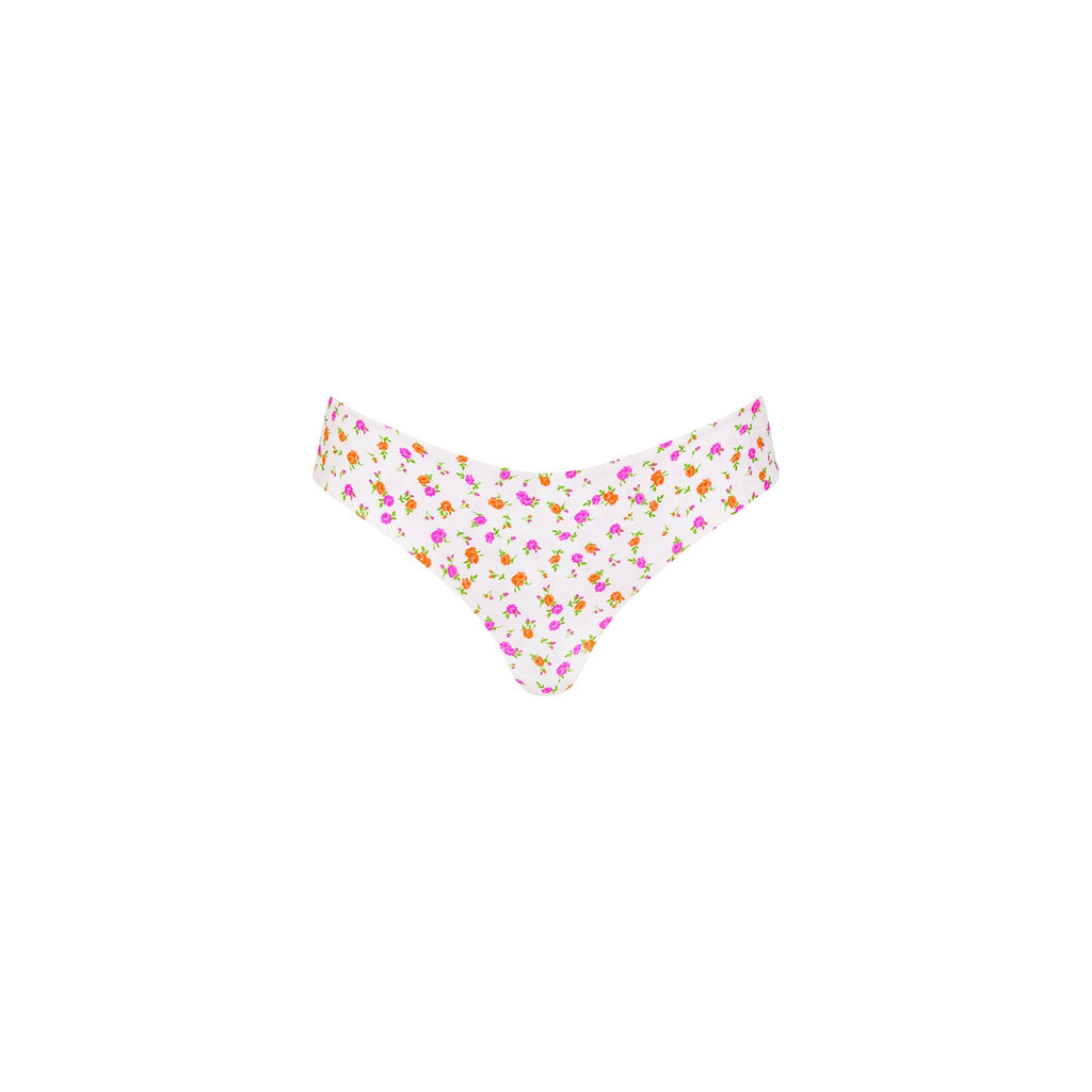 BOT270: Lettuce Frill Thong Bikini Bottom - Rosie Posie