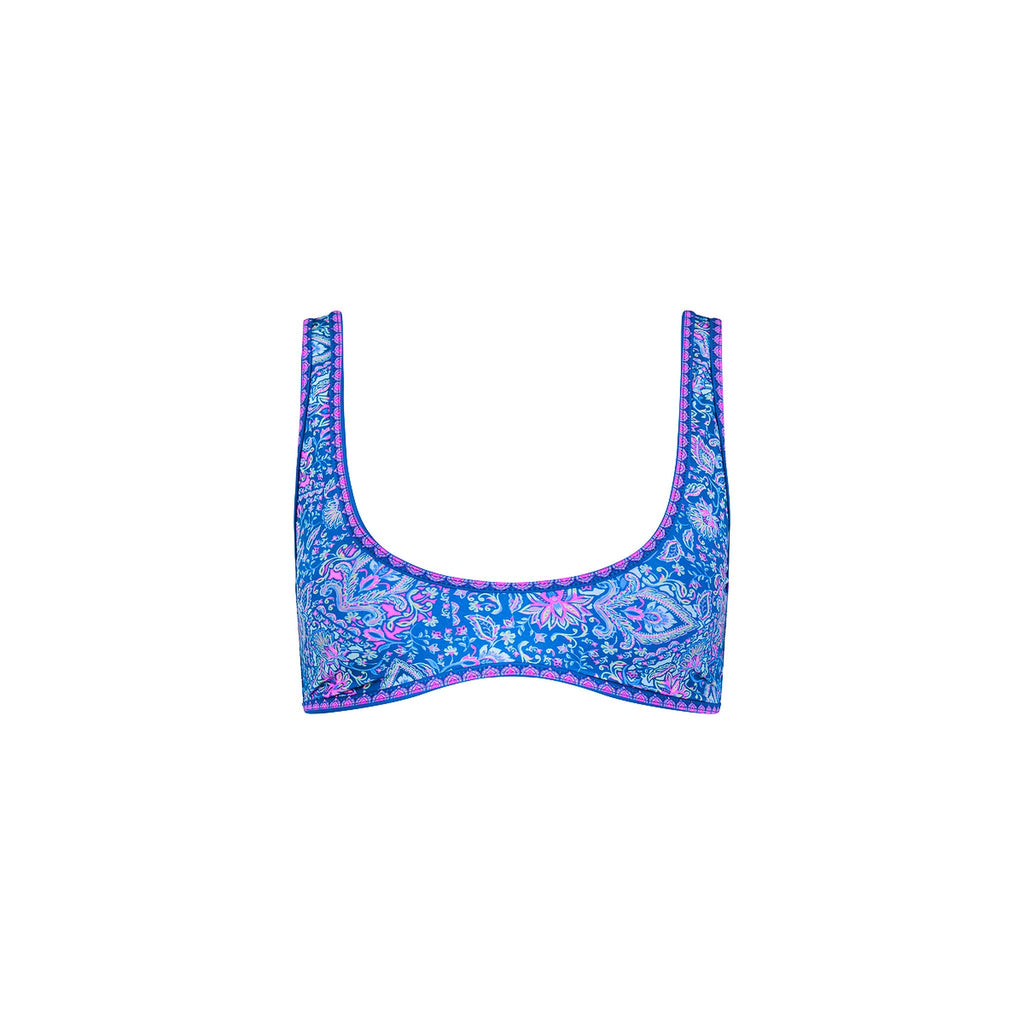 TOP172: Bind Slim Scoop Bikini Top - Lilac Moon