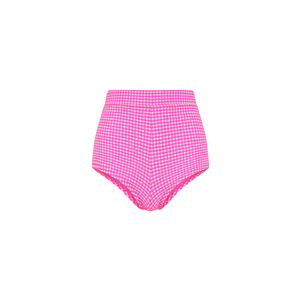 BOT238: Cheeky Retro Swim Short - Pink Diva