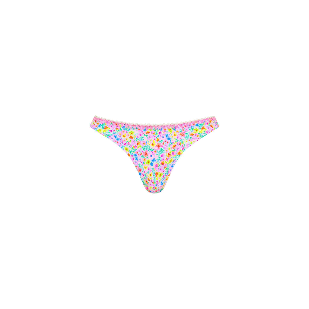 BOT247: Crochet Cheeky Bikini Bottom - Moonflower