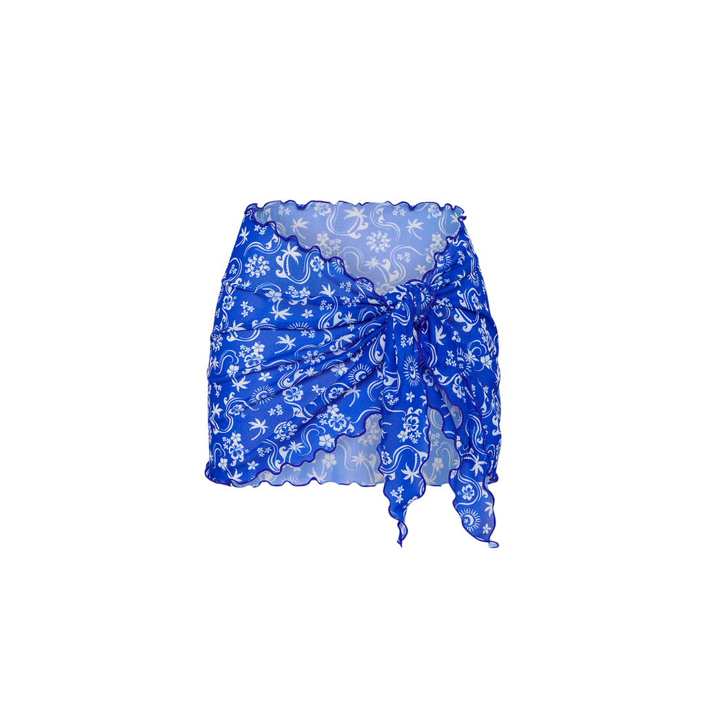SAR102: Mini Mesh Sarong - Surfside