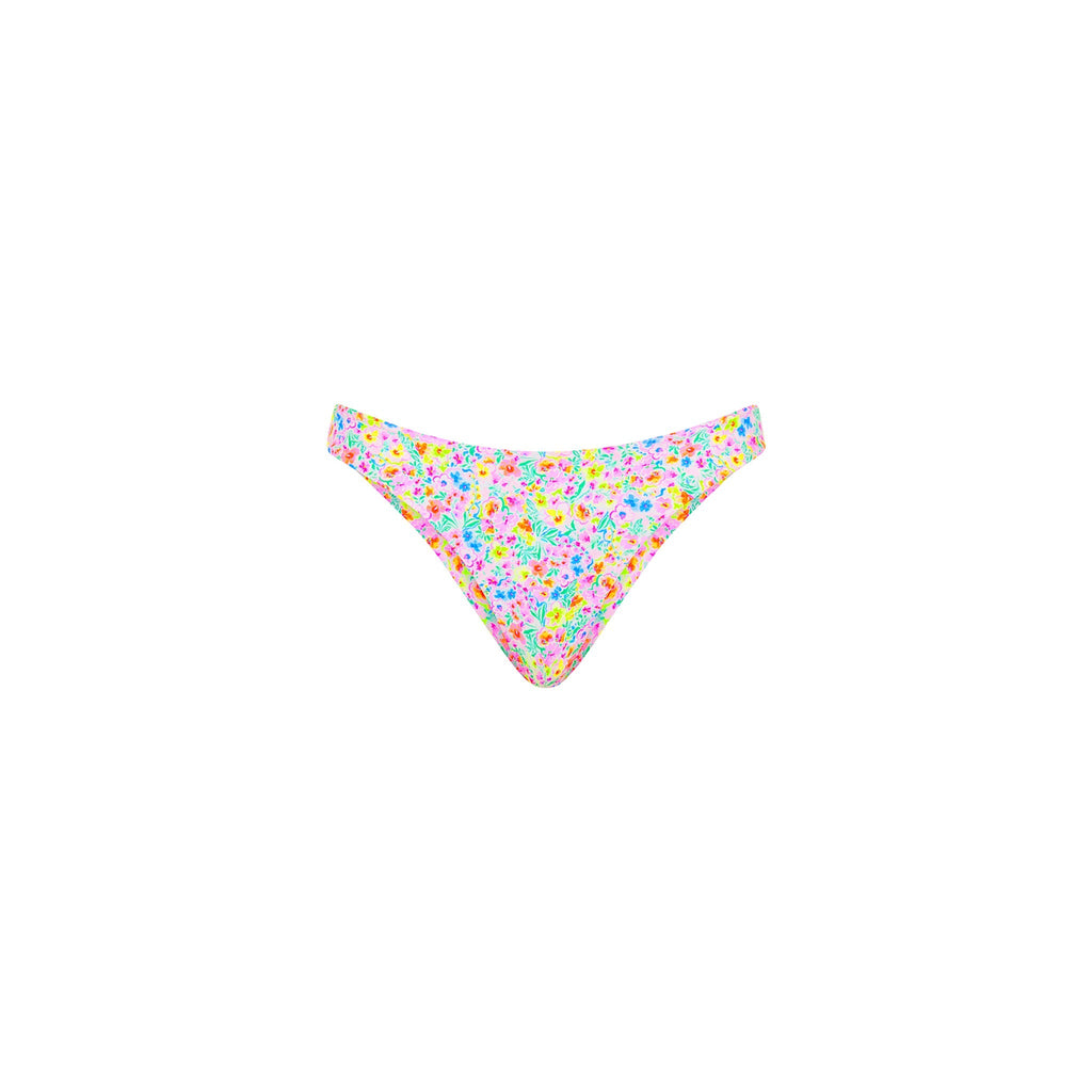 BOT229: Minimal Full Coverage Bikini Bottom - Moonflower