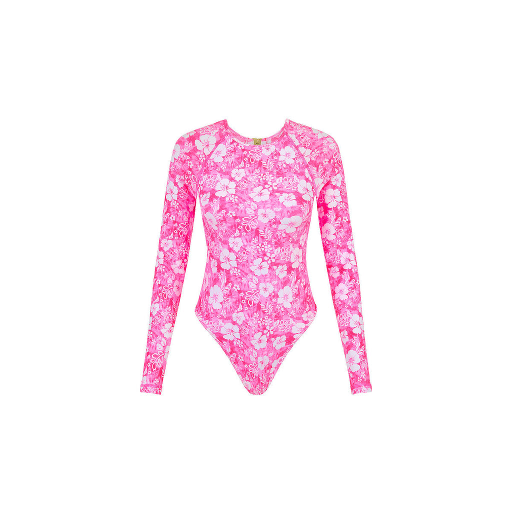 ONE323: Long Sleeve Surf Suit - Island Blush