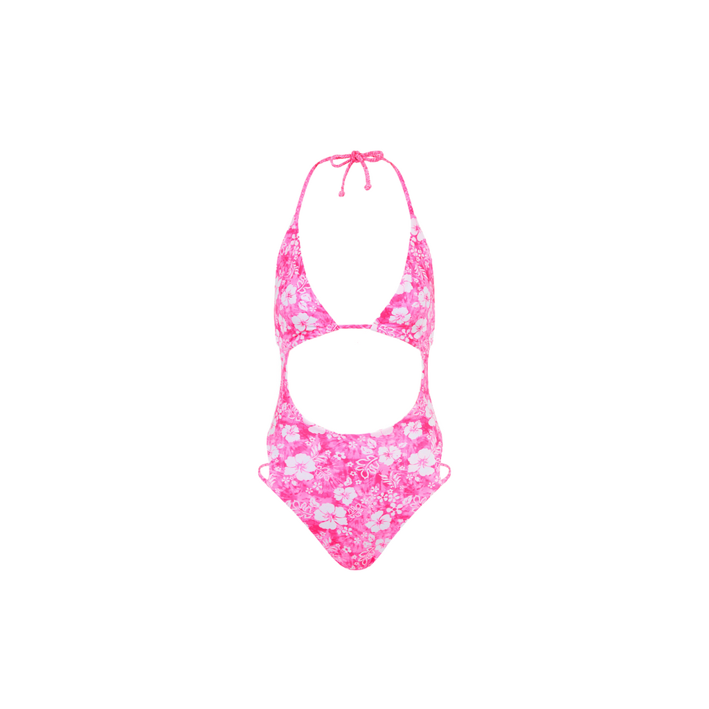ONE336: Braided Cut Out One Piece - Island Blush