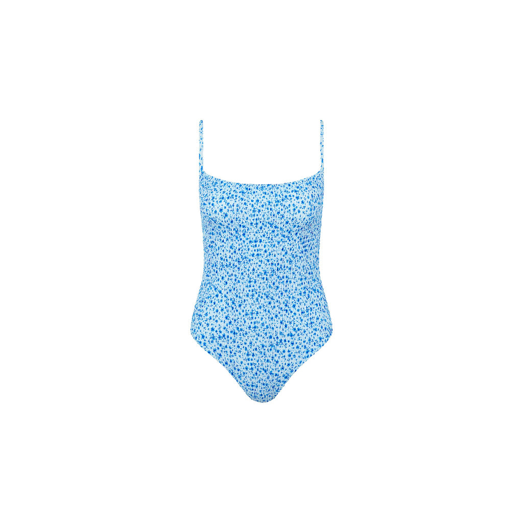ONE339: Shirred Low Back One Piece - Dream Flower
