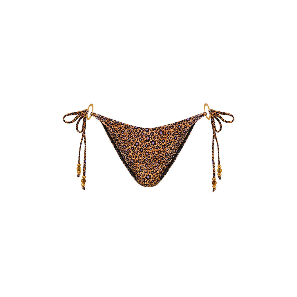BOT261: Ring Cheeky Tie Bikini Bottom - Kosmic Kat