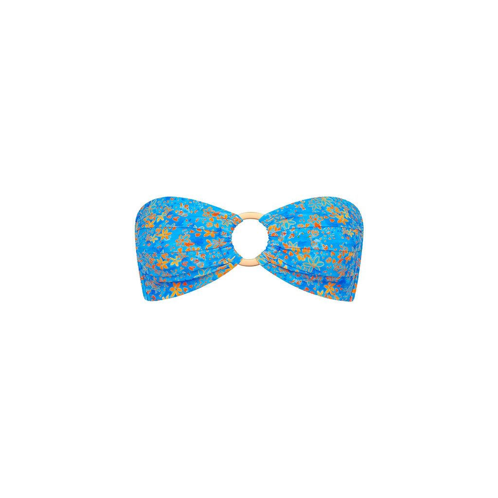 TOP154: Strapless Bandeau Bikini Top - Cream Soda