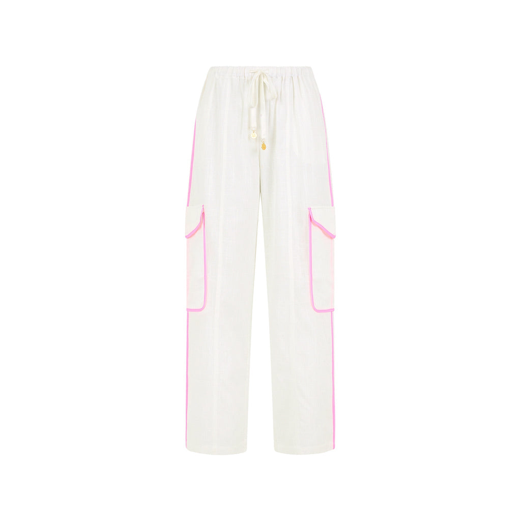 12472: Essential Cargo Pants - White