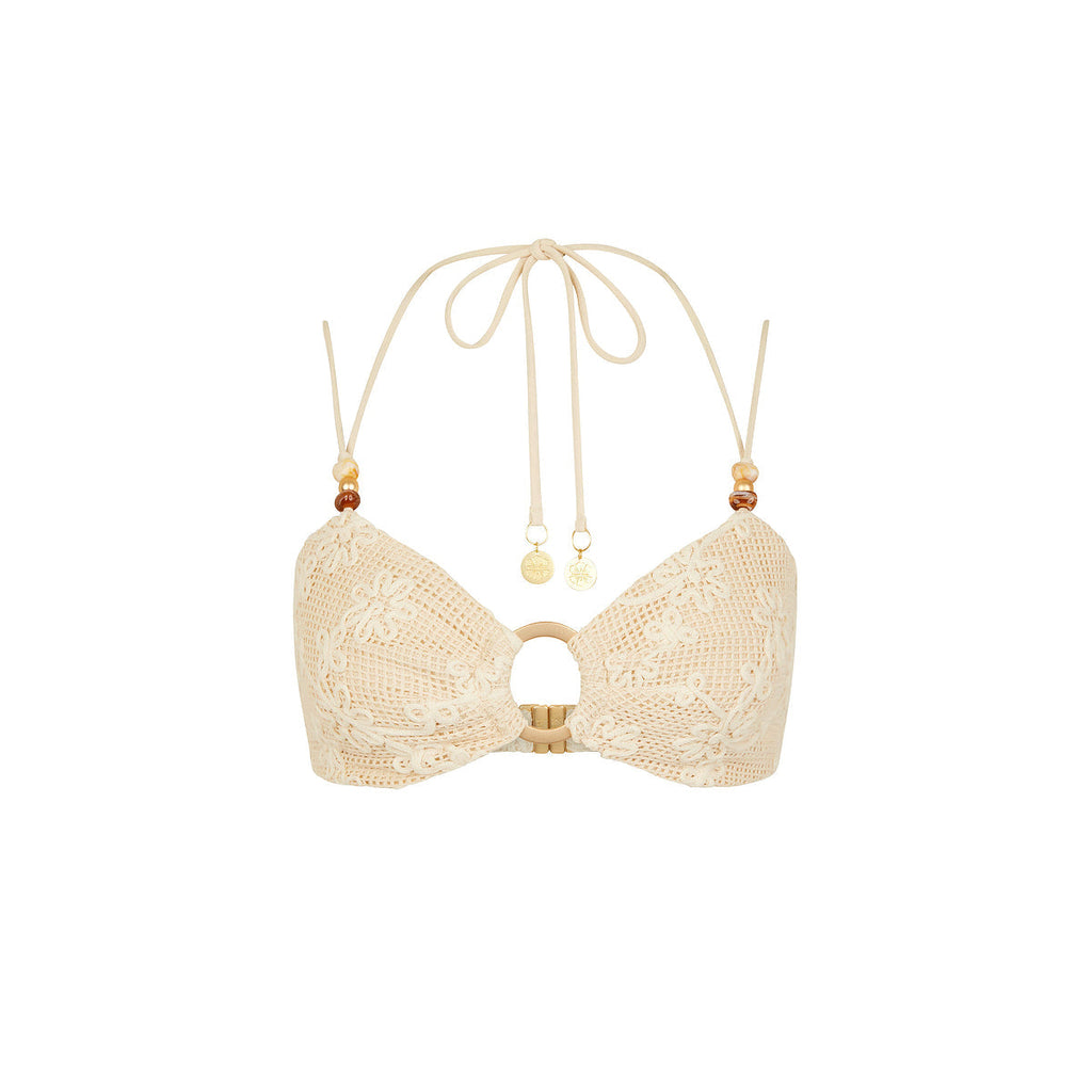 11536: Lace Tie Crop Top - Sweet Nothings