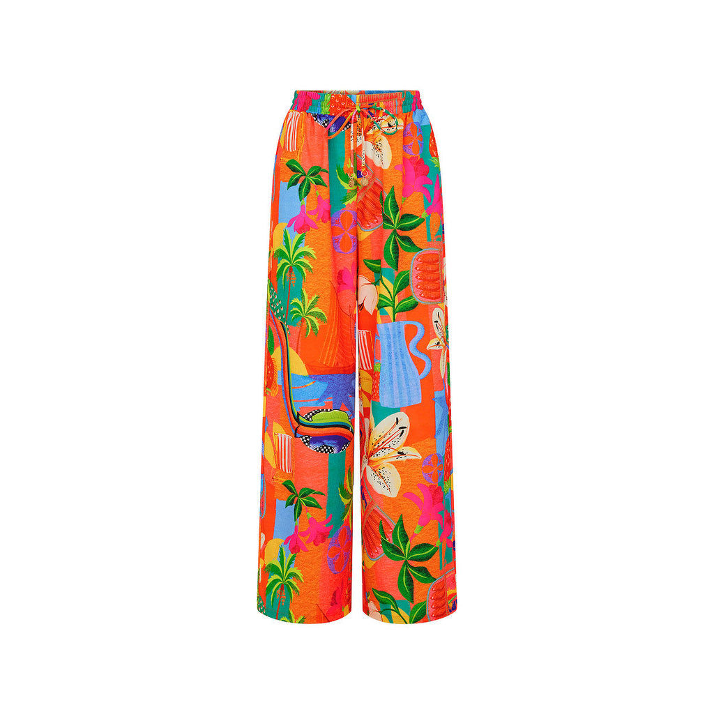 12485: Draw String Summer Pants - Havana Haven