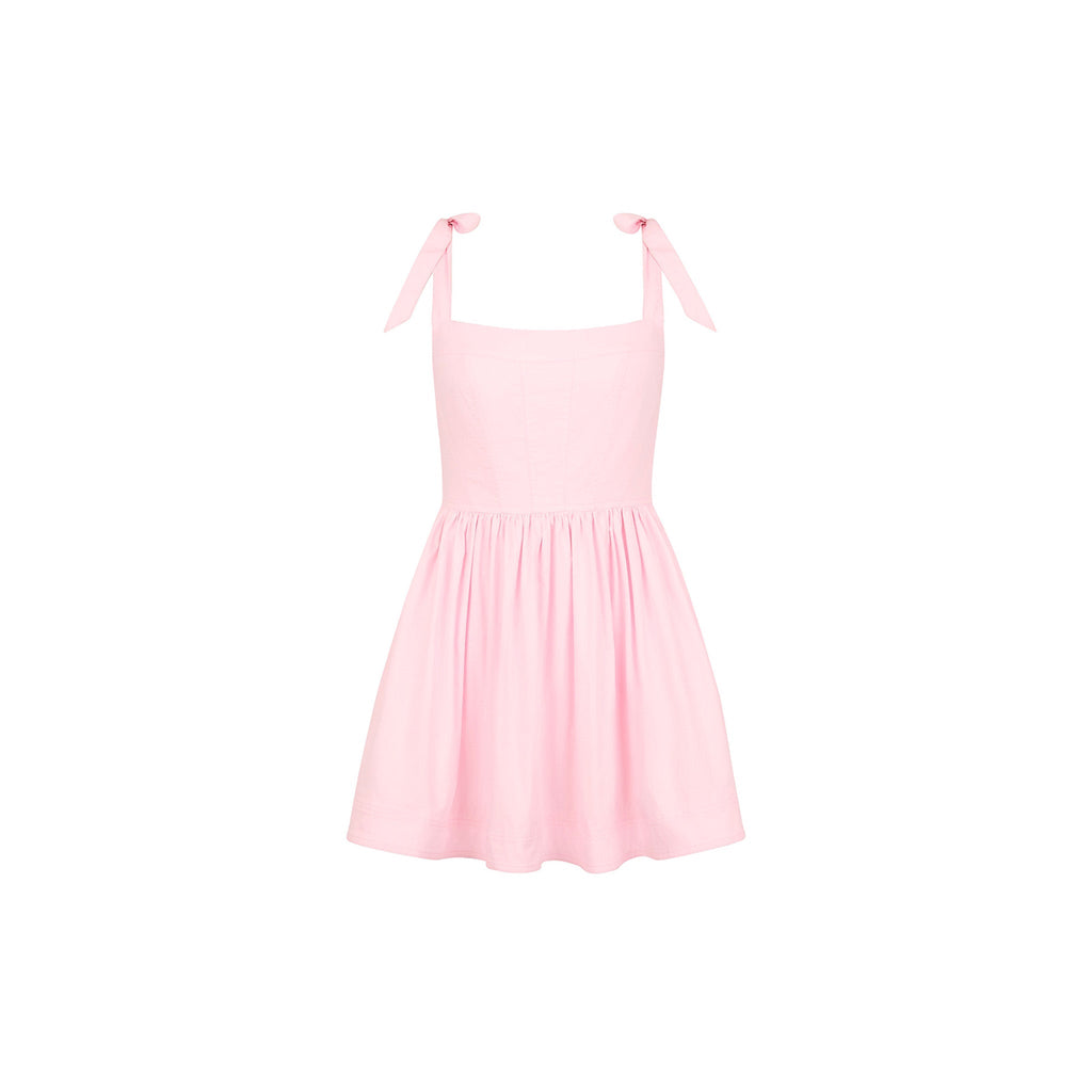 14534: Ruffle Corset Mini Dress - Le Rose
