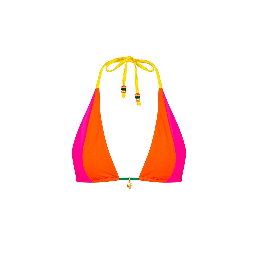 TOP221: Splice Triangle Bikini Top - Passionfruit Punch