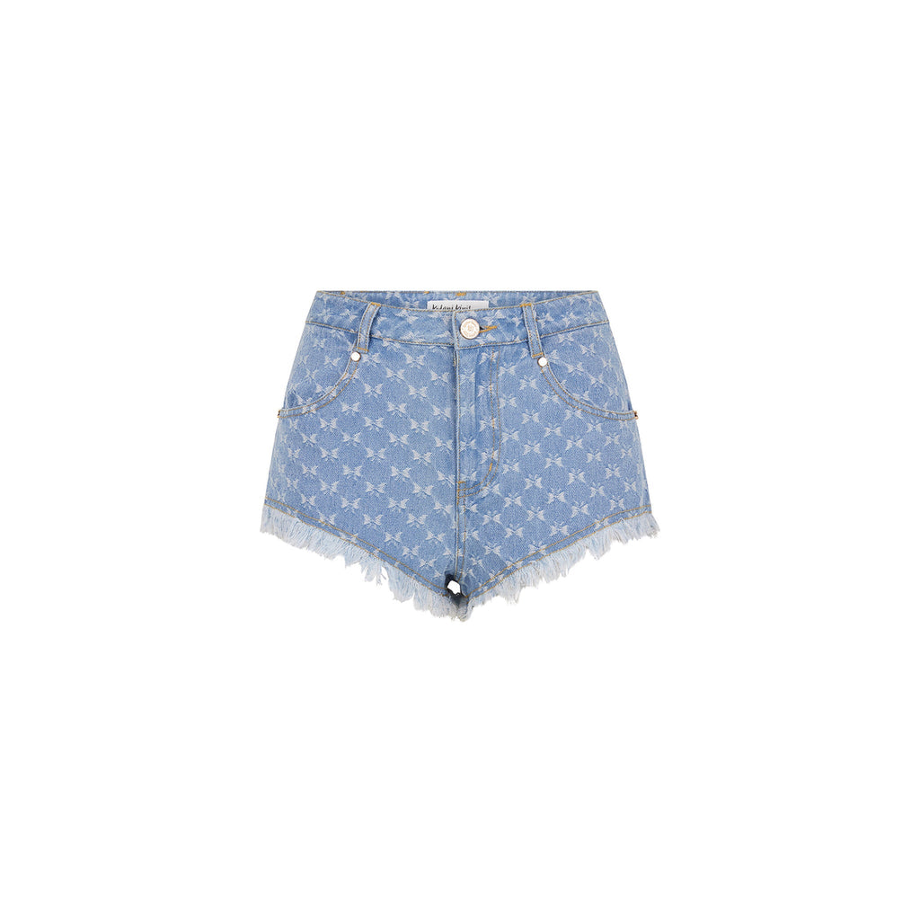 12533: Frayed Jean Shorts - Darling Denim