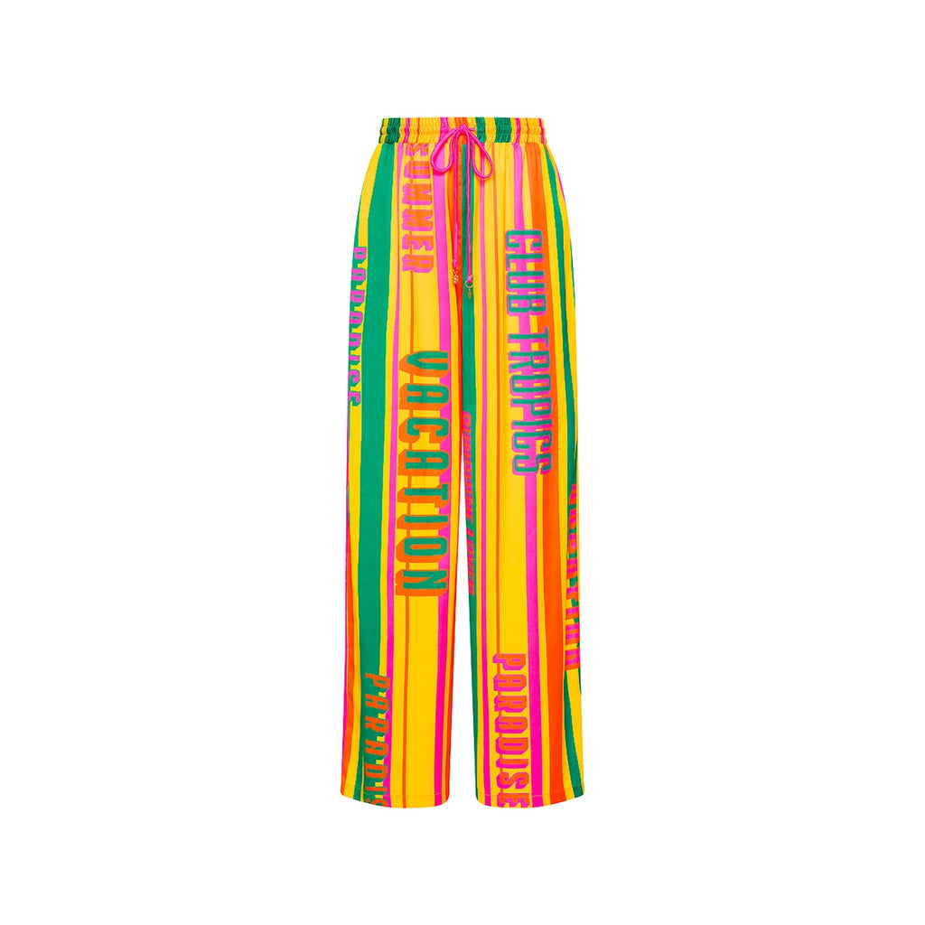 12483: Drawstring Resort Pants - Sunshine Lover