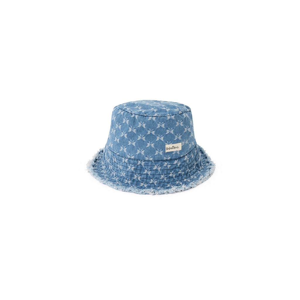 17551: Frayed Brim Bucket Hat - Darling Denim