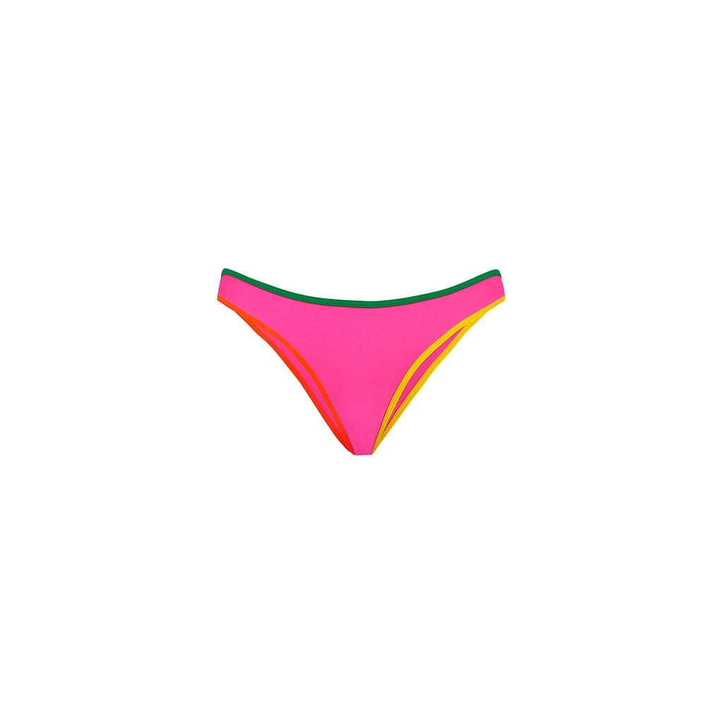 BOT249: Modest Bind Full Coverage Bikini Bottom - Passionfruit Punch