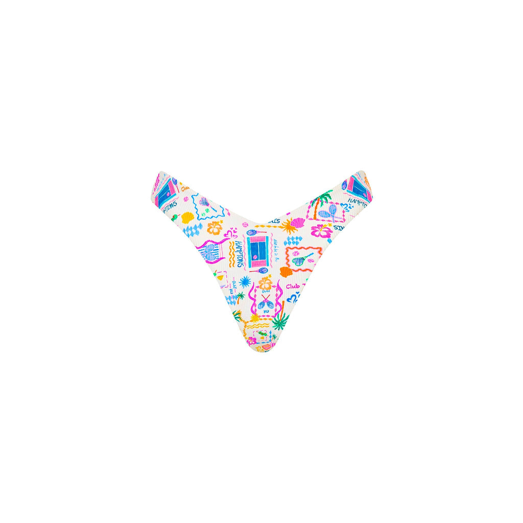 BOT225: Y Cheeky Bikini Bottom - Coconut Club