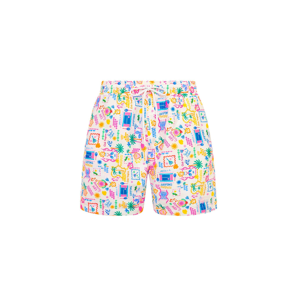 TRUNK110: Men's Swim Trunks - Coconut Club