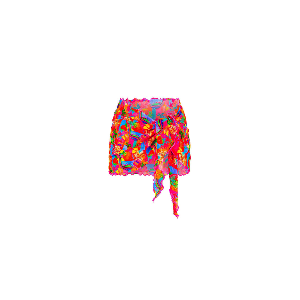 SAR102: Mini Mesh Sarong - Havana Haven