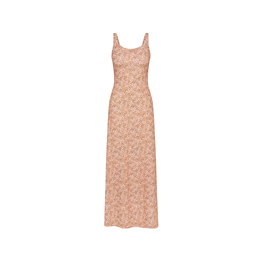 14568: Scoop Low Back Maxi Dress - Wild Skies