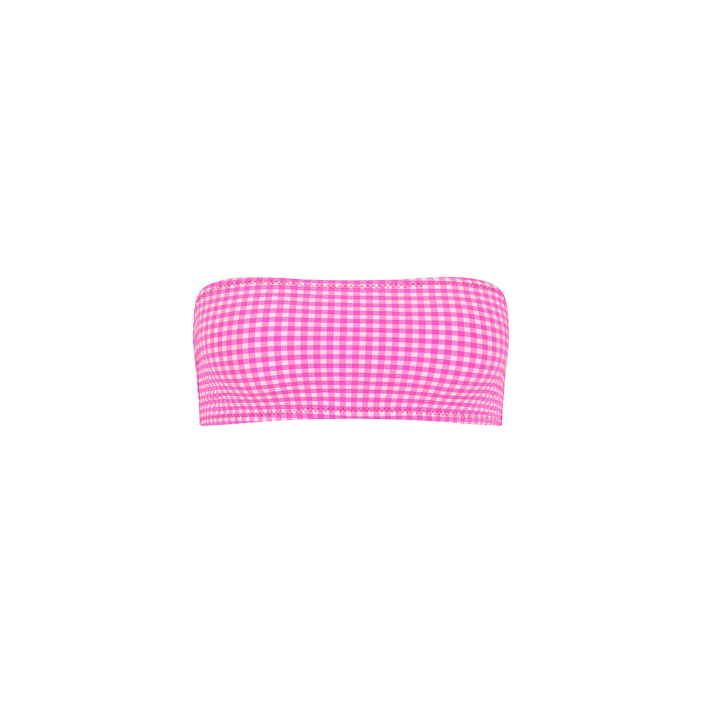 TOP180: Slim Bandeau Bikini Top - Pink Diva