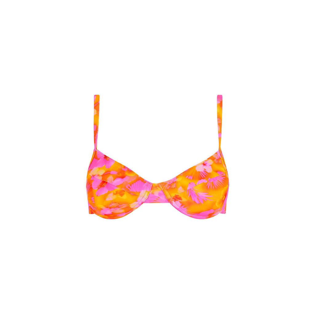 TOP152: Ditzy Underwire Bra Bikini Top - Honey Baby