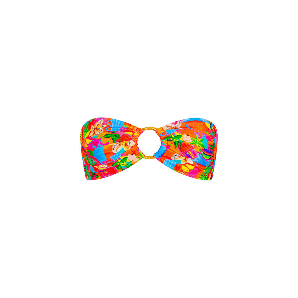 TOP154: Strapless Bandeau Bikini Top - Havana Haven