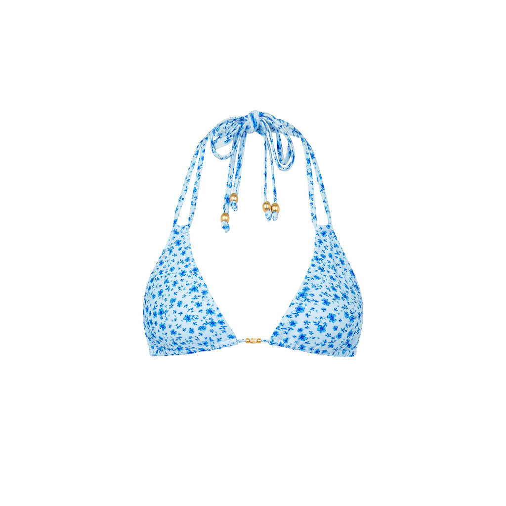 TOP155: Halter Bralette Bikini Top - Dream Flower