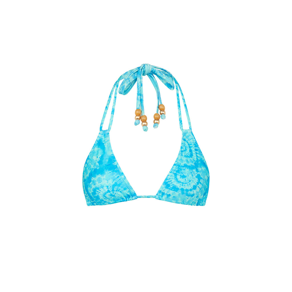 TOP155: Halter Bralette Bikini Top - Starry Seas
