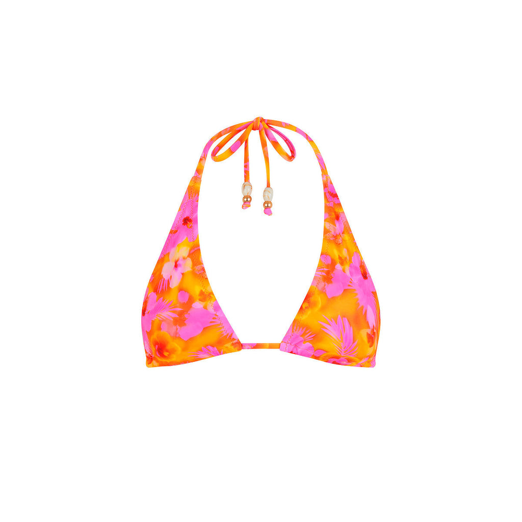 TOP170: Classic Tie Halter Bikini Top - Honey Baby