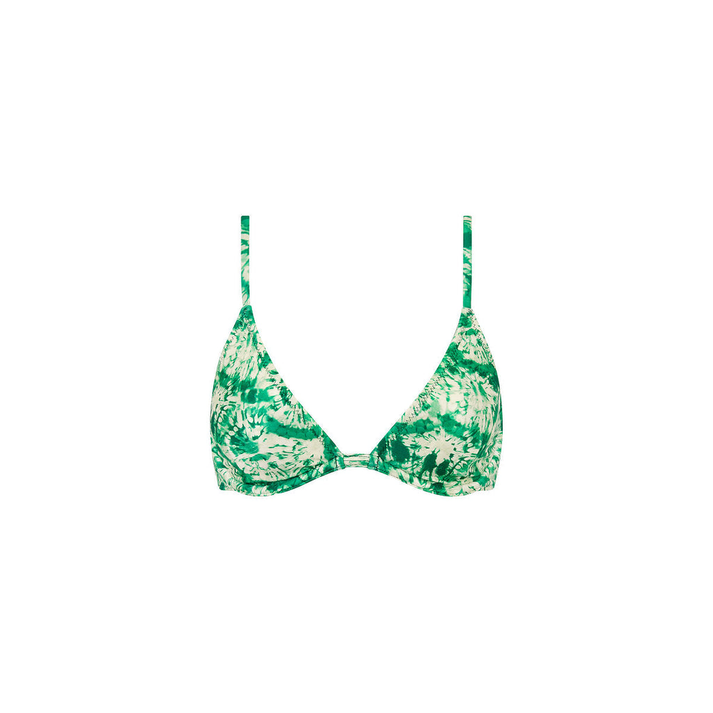 TOP176: Underwire Triangle B-C Cup Bikini Top - Emerald Tides