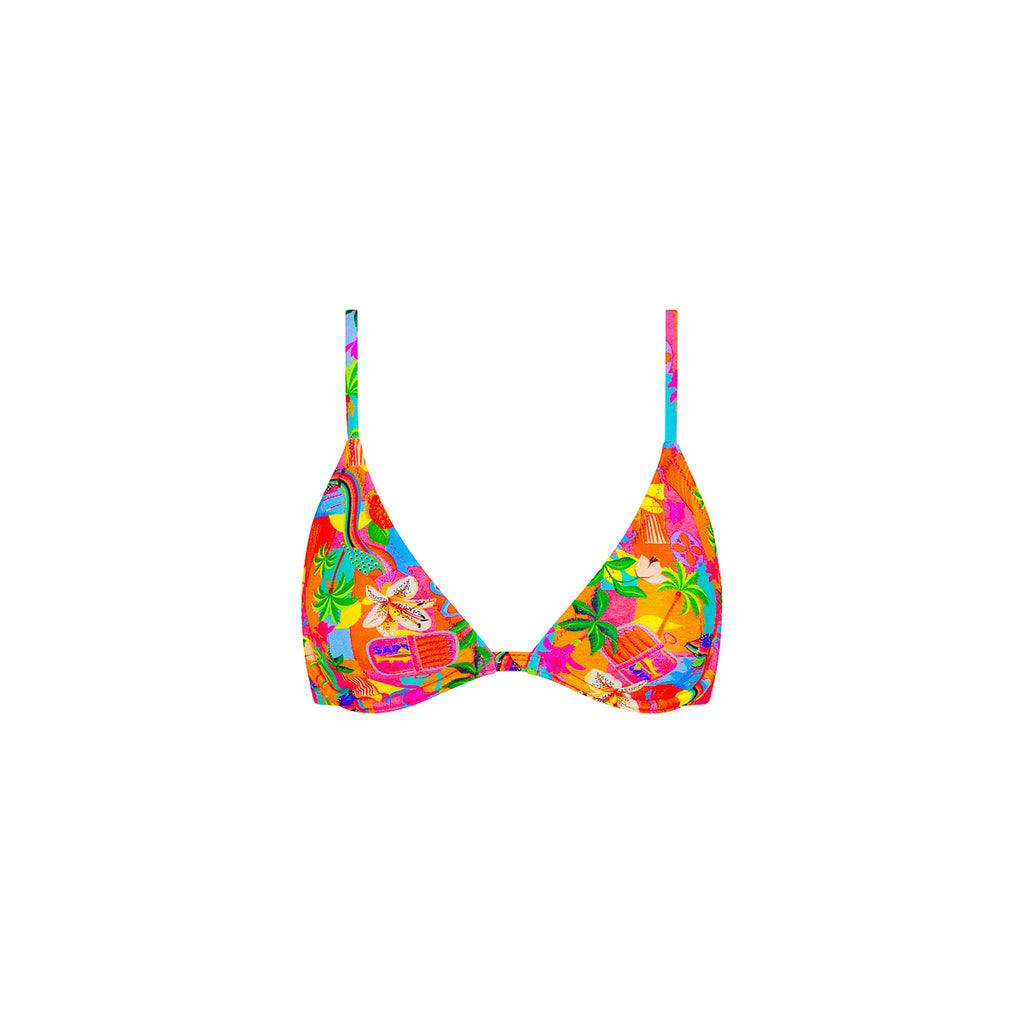 TOP176: Underwire Triangle B-C Cup Bikini Top - Havana Haven