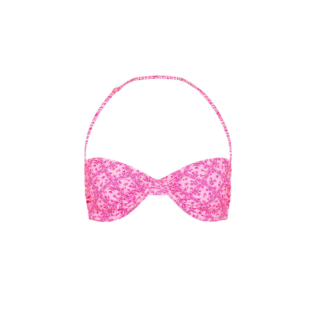 TOP181: Retro Balconette Bra Bikini Top - Starlight Saloon